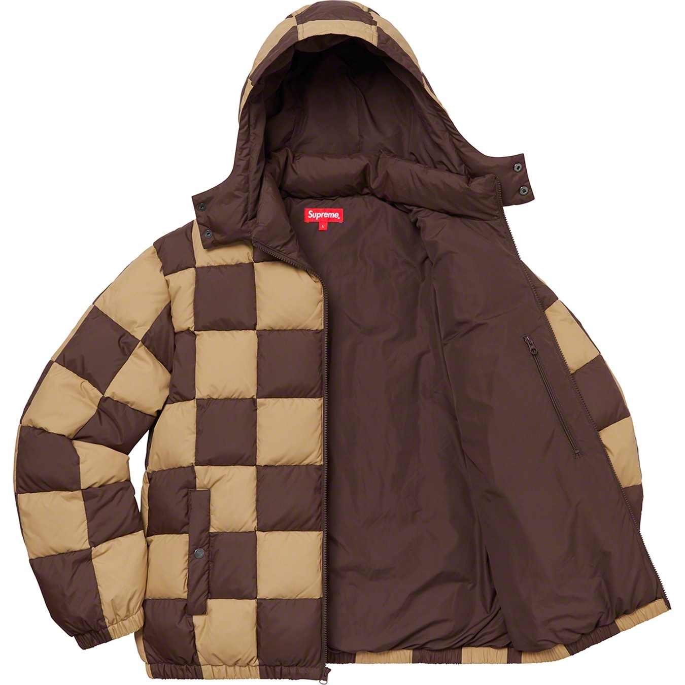 Checkerboard Puffy Jacket view 8